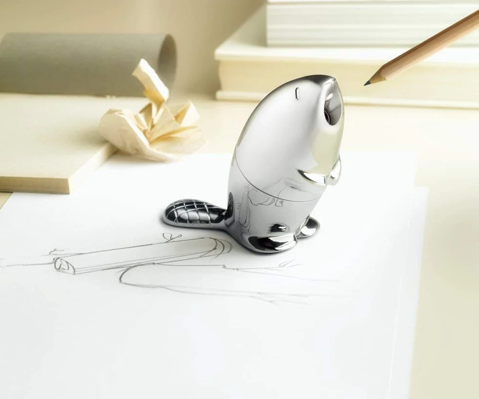 Alessi RT02 Kastor Temperamatite, Zama Cromata