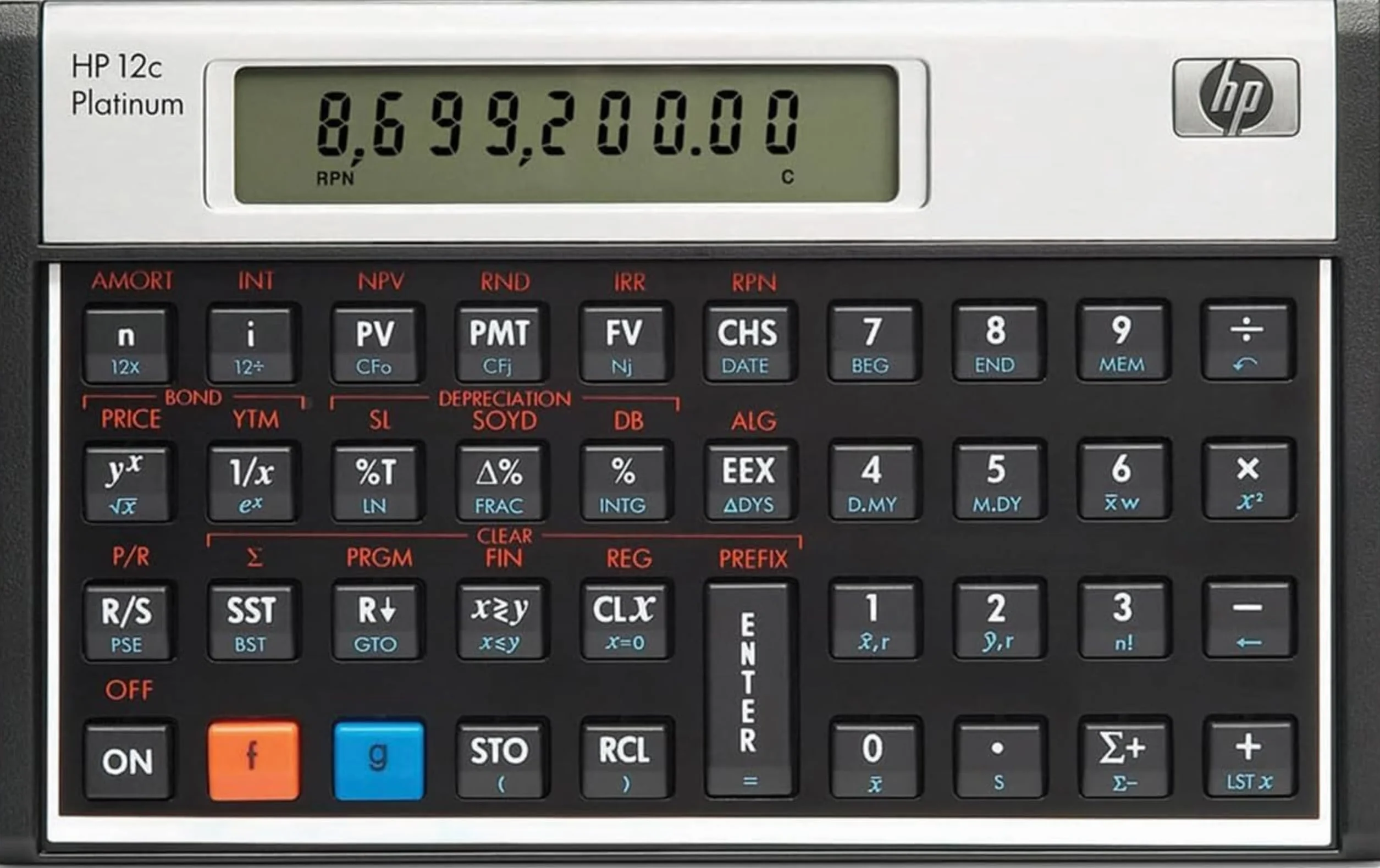 Hewlett Packard HP 12c calcolatrice finanziaria platino
