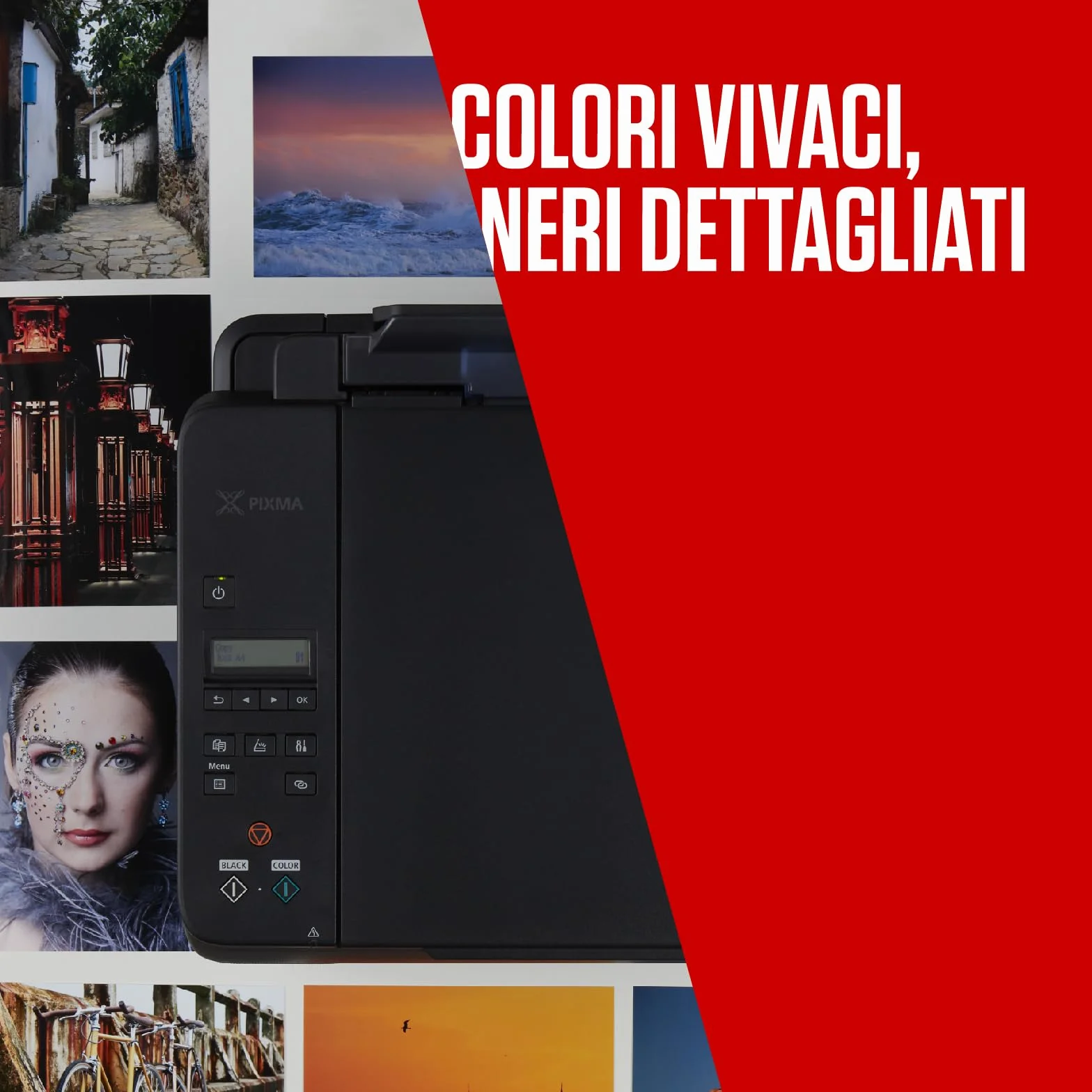 Canon PG-540 CL-541 Original Ink Cartridges 2-Pack Black Color Photo Paper 4x6 50 Sheets