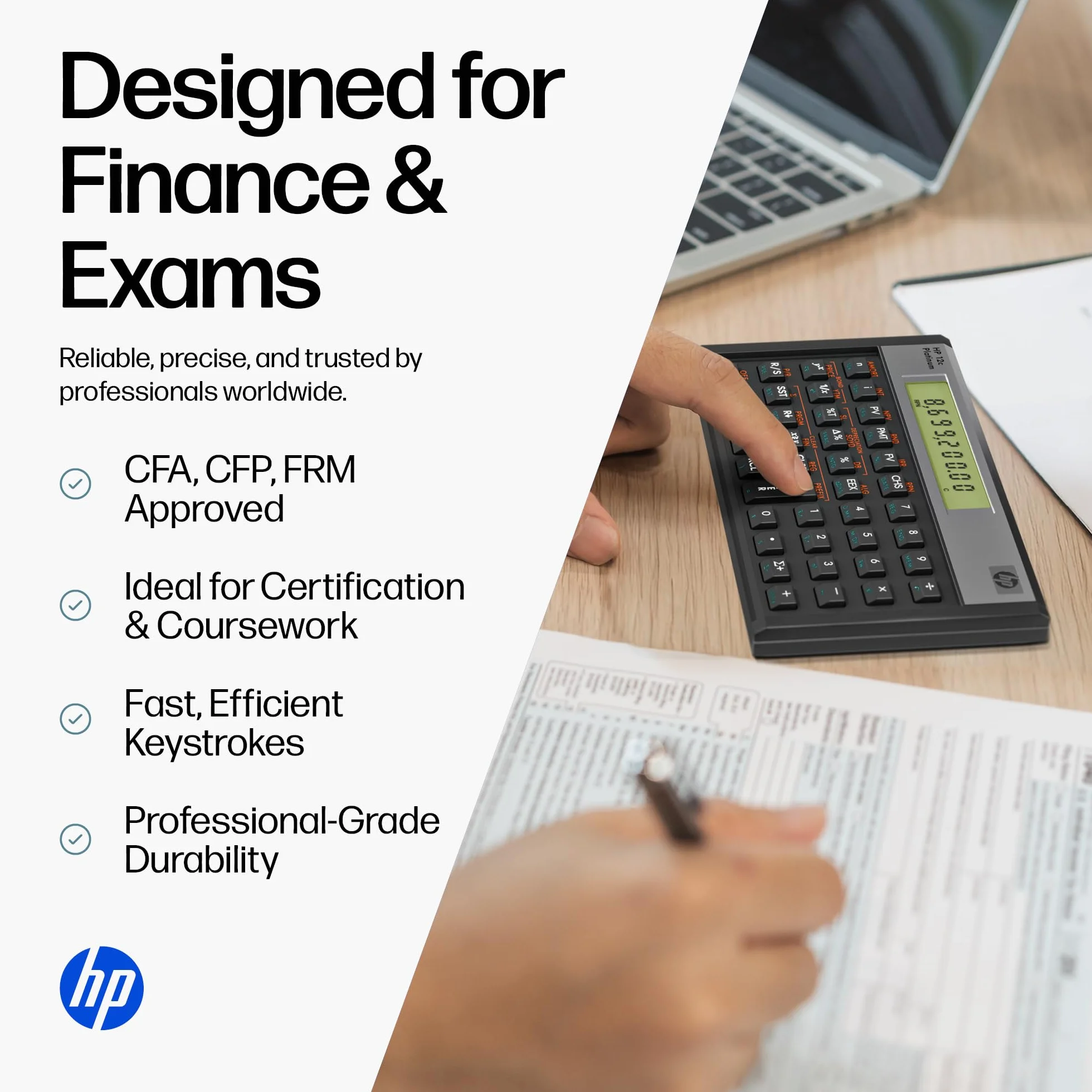 HP Hewlett Packard [] Calcolatrice Financial Platinum RPN Algebrica Programmabile Ref 12C PLATINUM