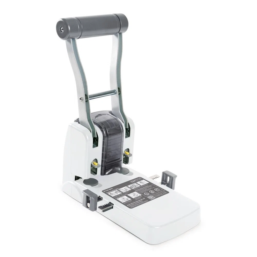 Rapesco 1404 ECO Perforatori ad Alta Capacità a 2 Fori P1100, Capacità 100 Fogli, Bianco