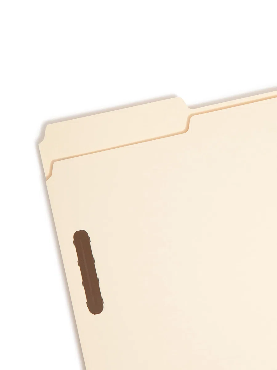 Smead Fastener Heavy-Duty file Folder, 2 Fasteners, 1/3-cut Tab, Legal size, Manila, 50 per box (19600)