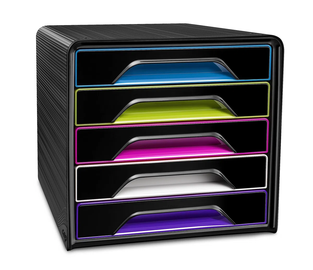 CEP 1071110411 – schedario con 5 cassetti da scrivania, 360 x 288 x 270 mm, Multicolore
