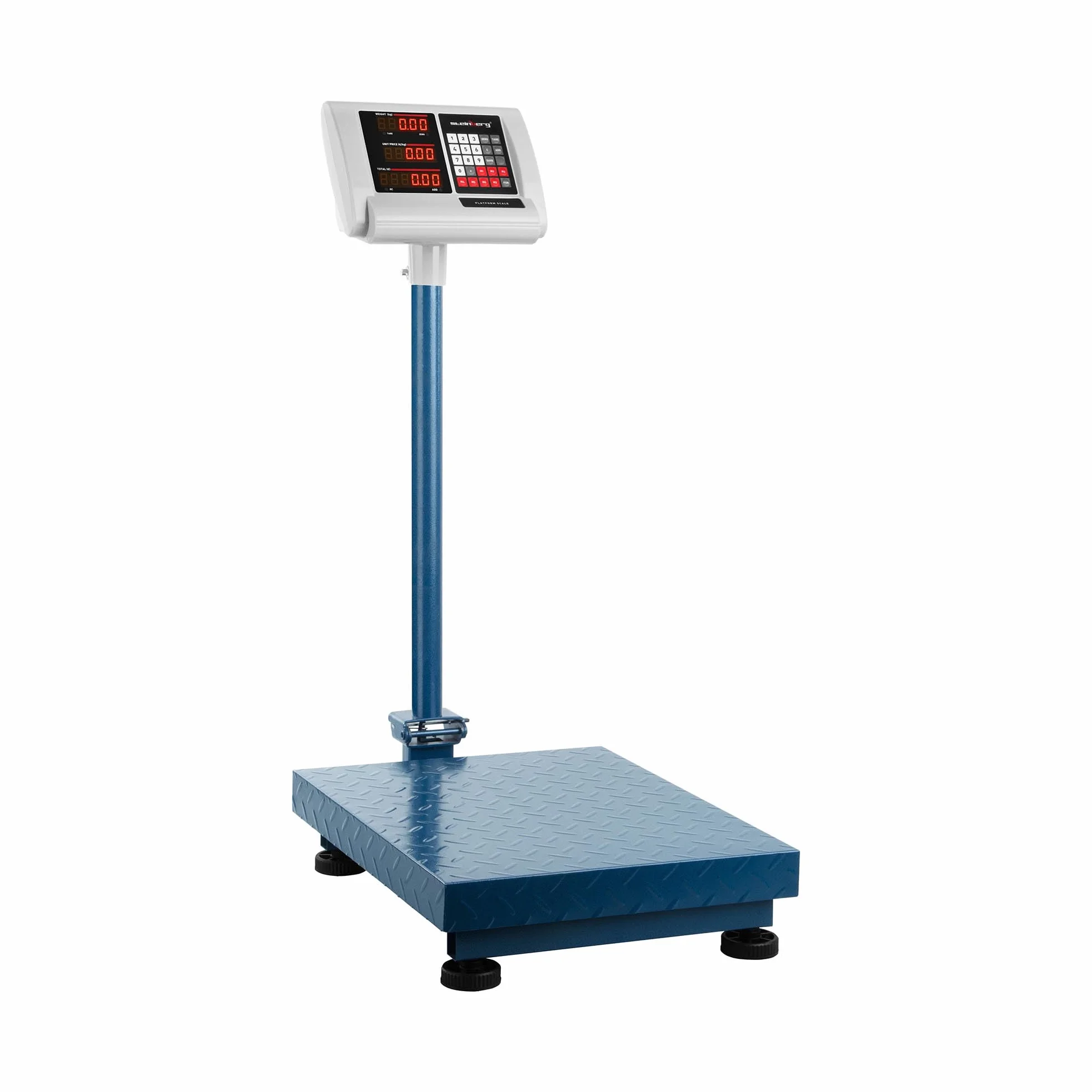Steinberg Bilancia Piattaforma Professionale Industriale Bilancia Bilancia Bilancia SBS-PF-150/10B (150 kg, Precisione ±10 g, Autonomia 10 H, 40 x 50 Cm, LED)