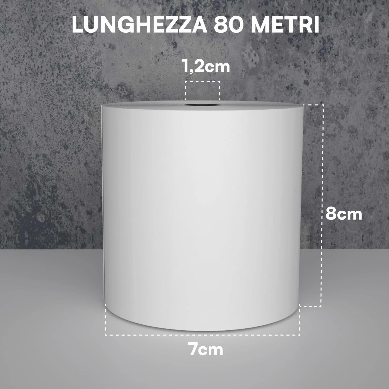 Rotoli Termici 80x80 di Alta Qualità per Registratori di Cassa, Carta Termica Omologata, Confezione da 50 - Compatibili con Nexi, Axerve e Ingenico (50)