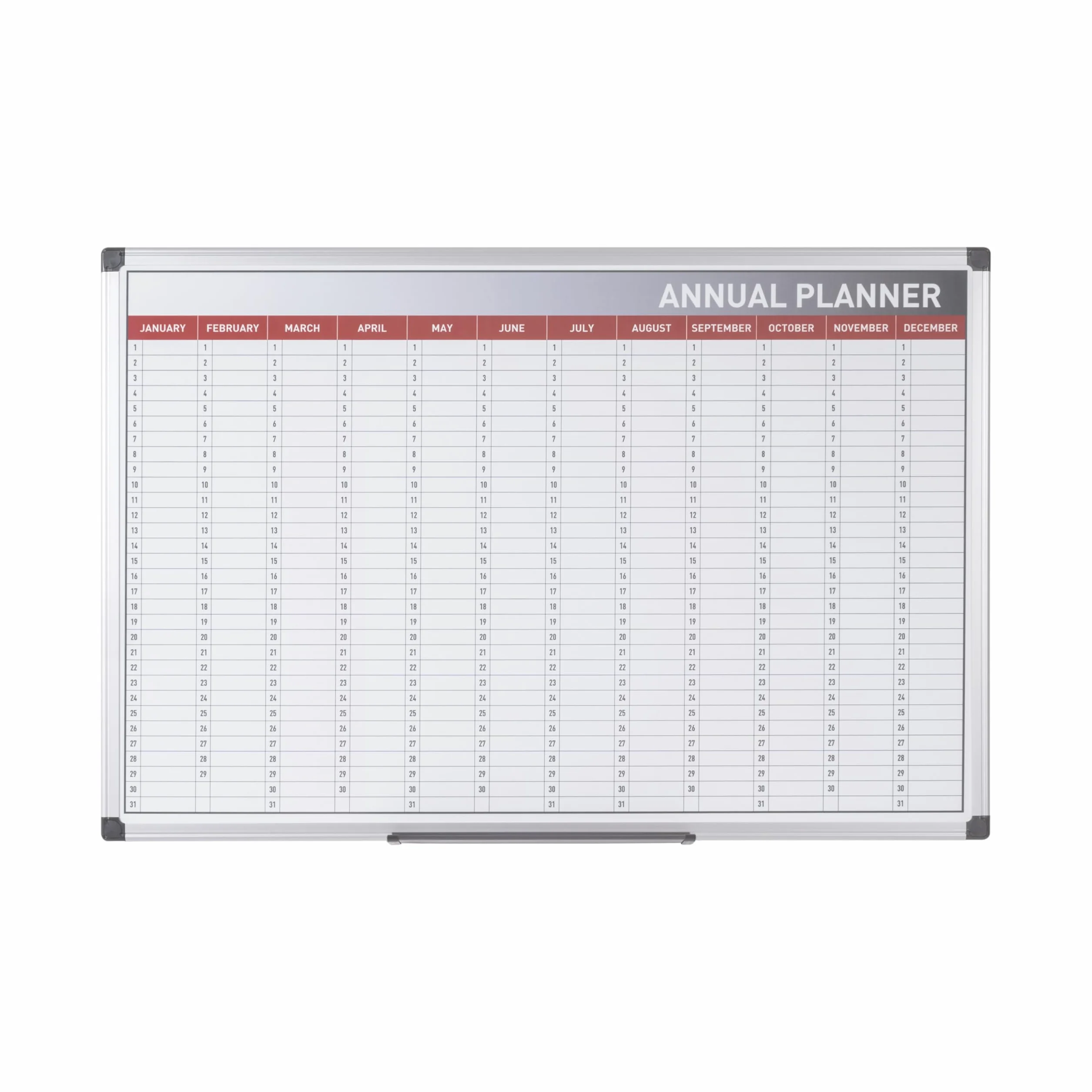 Bi-Office GA0360170 calendario magnetico con 366 giorni e dodici mesi