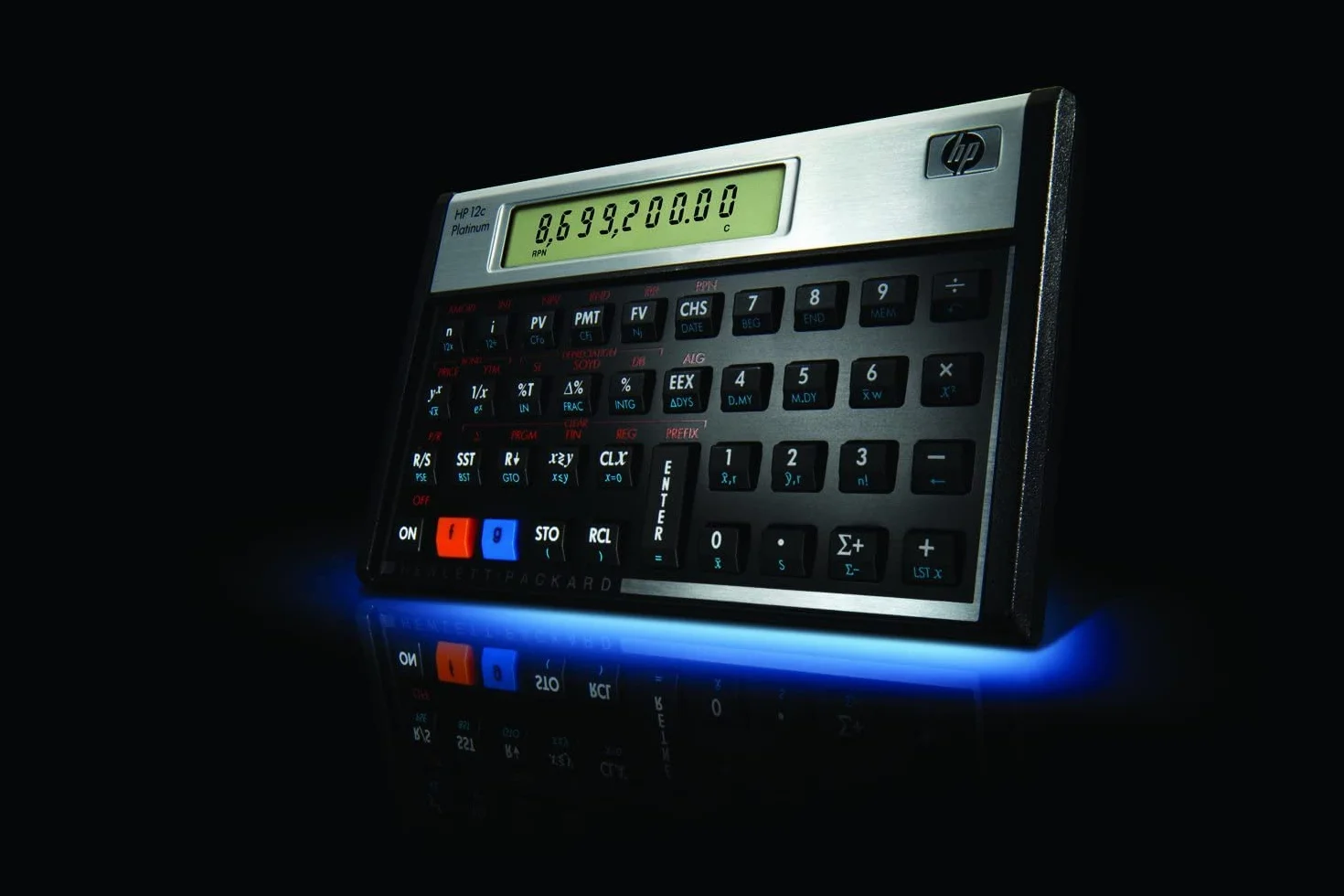 HP Hewlett Packard [] Calcolatrice Financial Platinum RPN Algebrica Programmabile Ref 12C PLATINUM