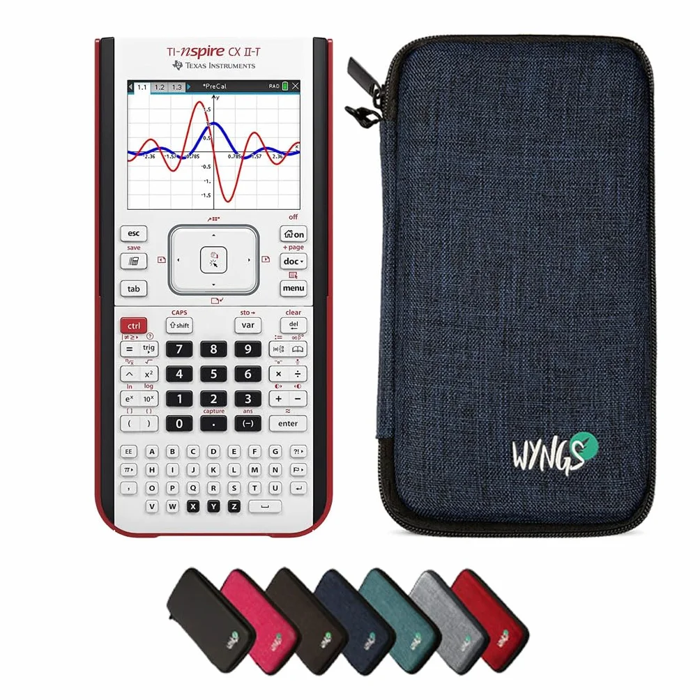 CALCUSO Pacchetto Base blu con Calcolatrice TI Nspire CX II-T