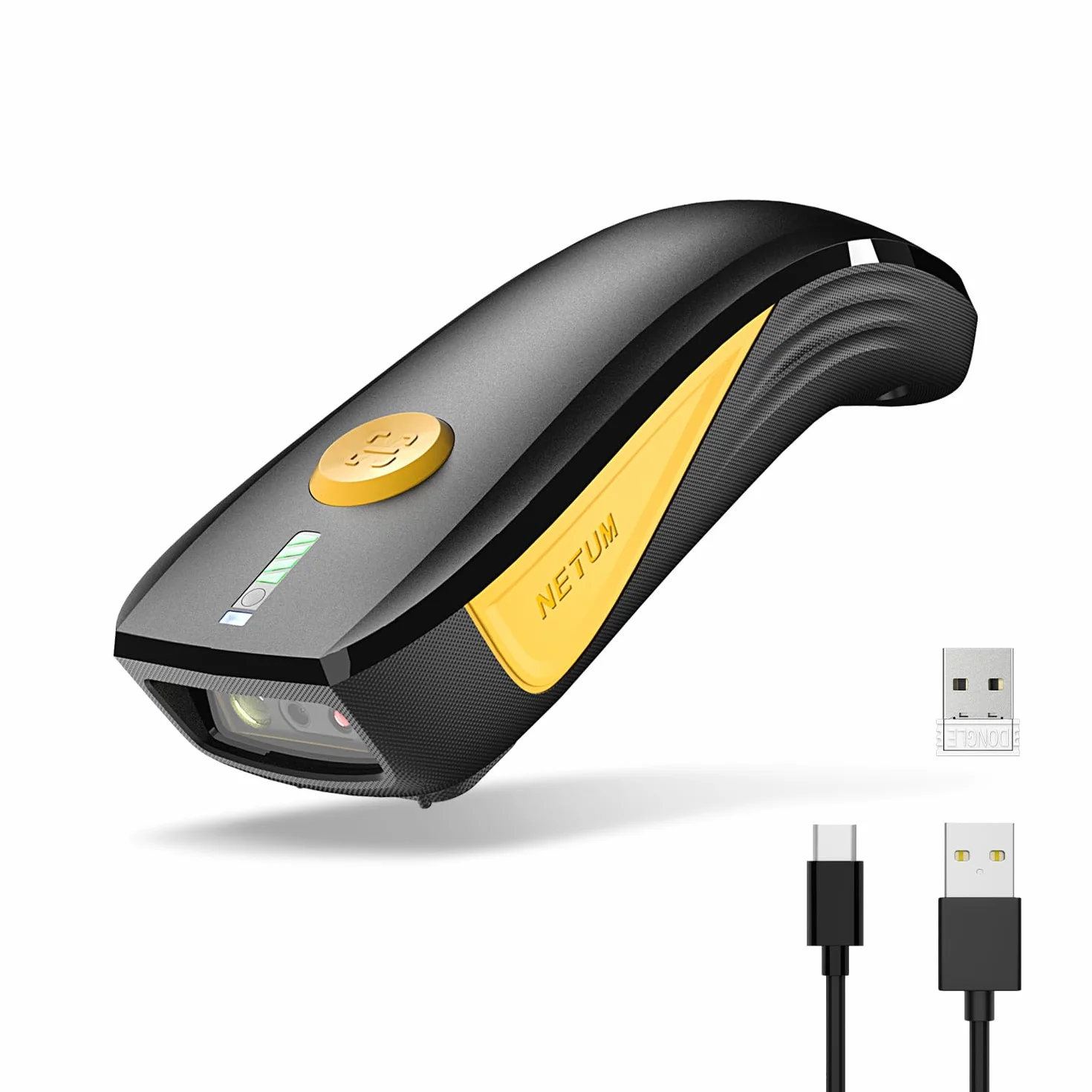 NETUM Lettore di Codici QR CS7501 - Scanner Bluetooth Portatile 1D 2D per Inventario, Imager Senza Fili per Tablet, Android, iOS, PC e POS