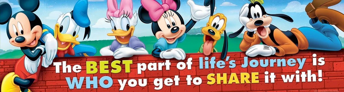 Eureka - Striscione per classe, motivo: Topolino, 30,5 x 114,3 cm