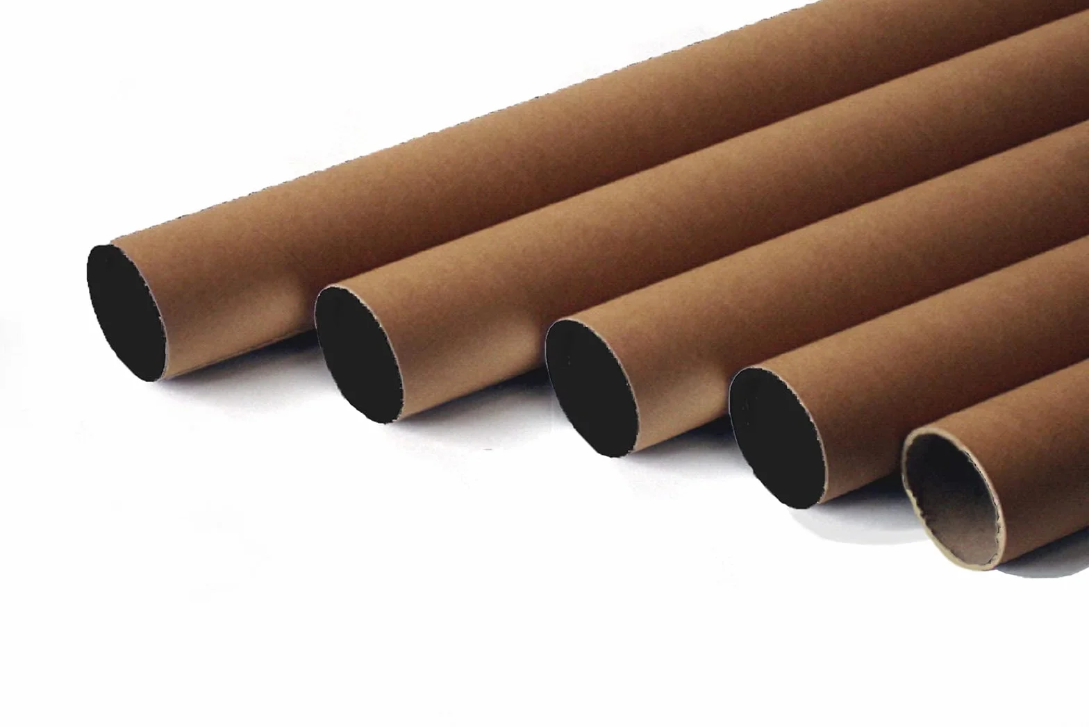 10 tubi CARTONE CON TAPPO PLASTICA SPEDIZIONI POSTALI ALT100x10cm DIAMETRO AVANA