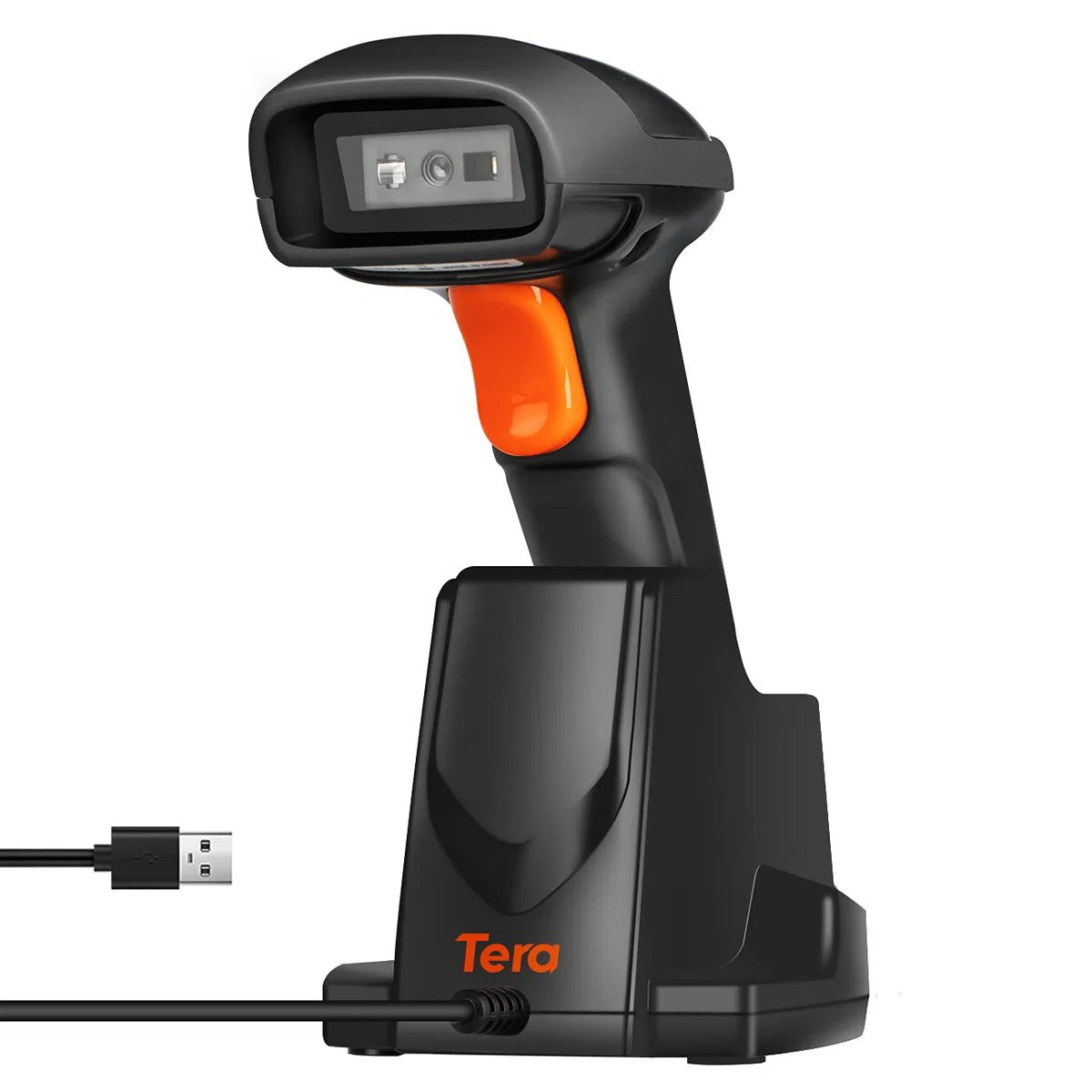 Tera Pro 1MP-Fotocamera Lettore di Codici a Barre Bluetooth Barcode Scanner 2D QR 1D ad Alta Velocità di Scansione Wireless 2.4G e Bluetooth con Stazione di Ricarica, HW0007