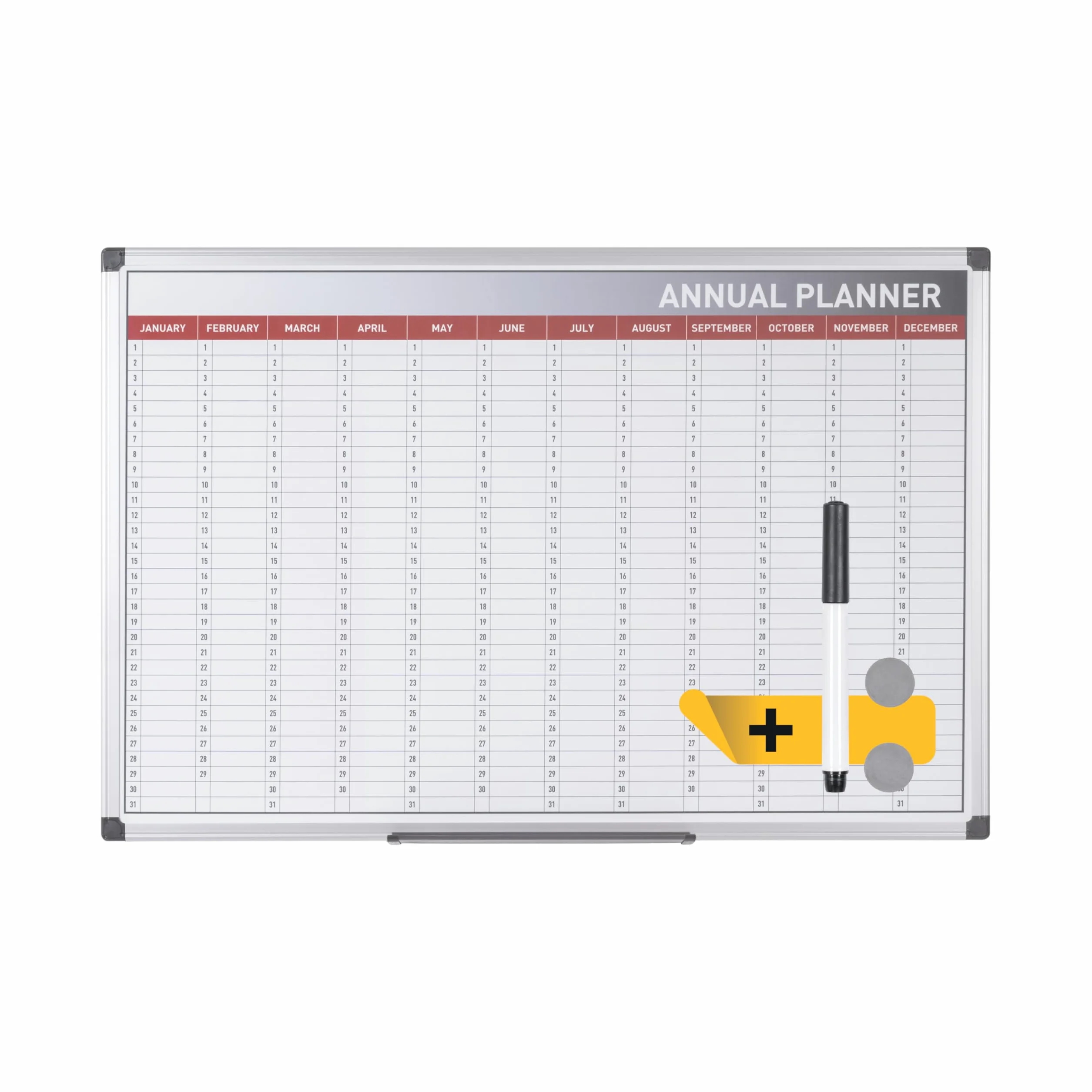 Bi-Office GA0360170 calendario magnetico con 366 giorni e dodici mesi