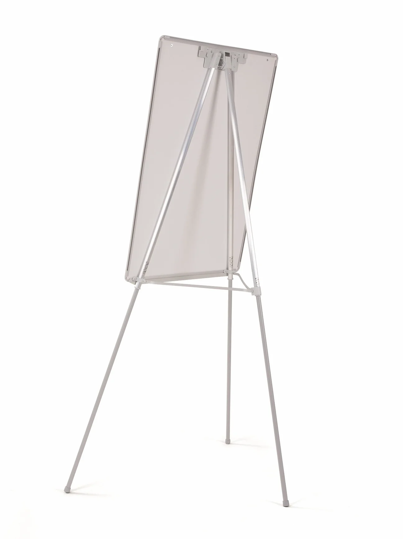 Bi-Office Lavagna Portablocco, Cavalletto Treppiedi Basic Non Magnetico, Cornice in Grigio, Dimensioni Pannello Euro 700 x 1000 mm