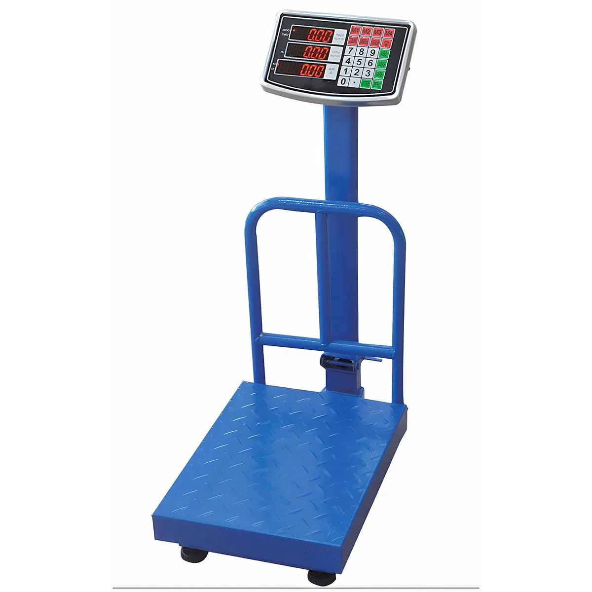 Voltix Bilancia Digitale Elettronica Professionale 150 Kg con Display LCD Retroilluminato, Bilancia Industriale Ricaricabile per Negozio, Casa, Azienda e Attività Ambulante - Alta Precisione e Facile
