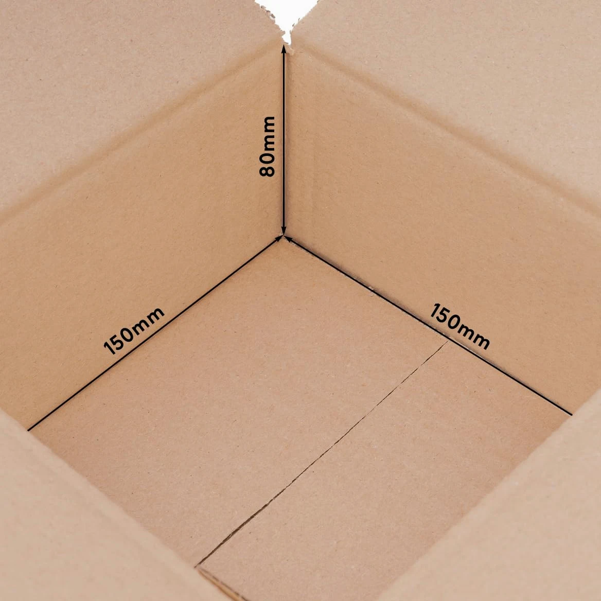 verpacking 200 Scatole cartone quadrate 15 x 15 x 15 cm marroni - Scatole da imballaggio e spedizione DHL un'onda KK 06