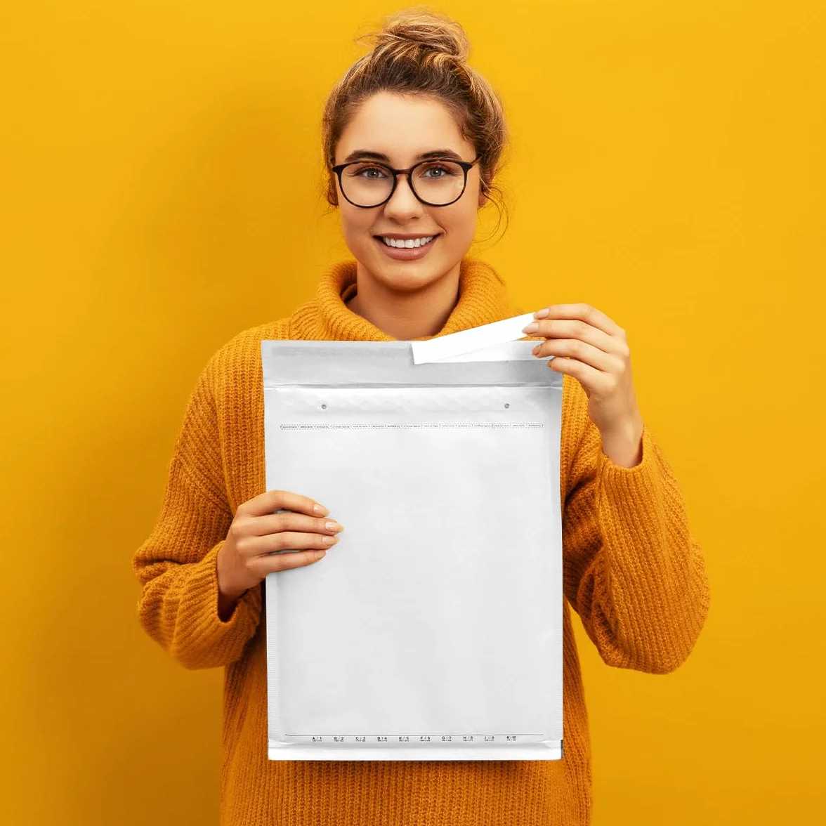 verpacking buste imbottite 370 x 480 mm bianco K10 [dimensione e quantità a scelta] autoadesivo adatta per DIN A3+ C3 buste da spedizione con aria 50 pezzi