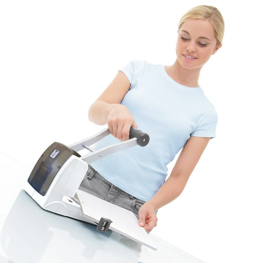 Rapesco 1404 ECO Perforatori ad Alta Capacità a 2 Fori P1100, Capacità 100 Fogli, Bianco
