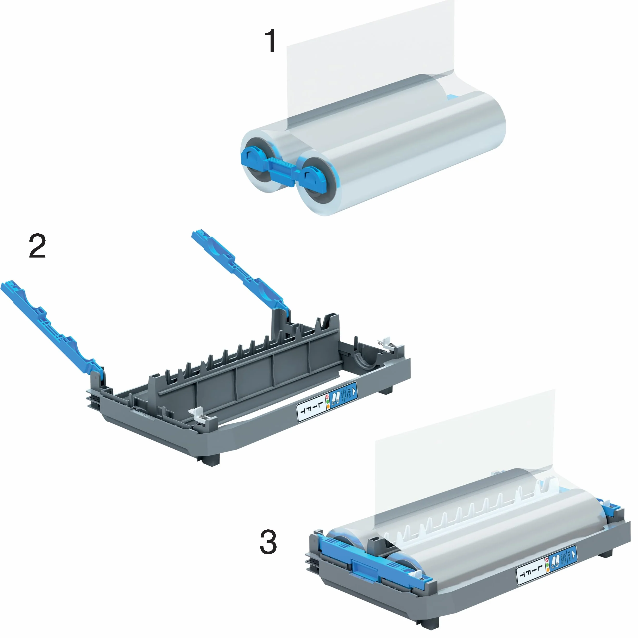 GBC Foton 30 Rotolo per la Laminazione da 75 Micron, Lamina fino a 250 Fogli A4, Finitura Lucida, Facile da Caricare, 310 mm x 80 mm x 190 mm