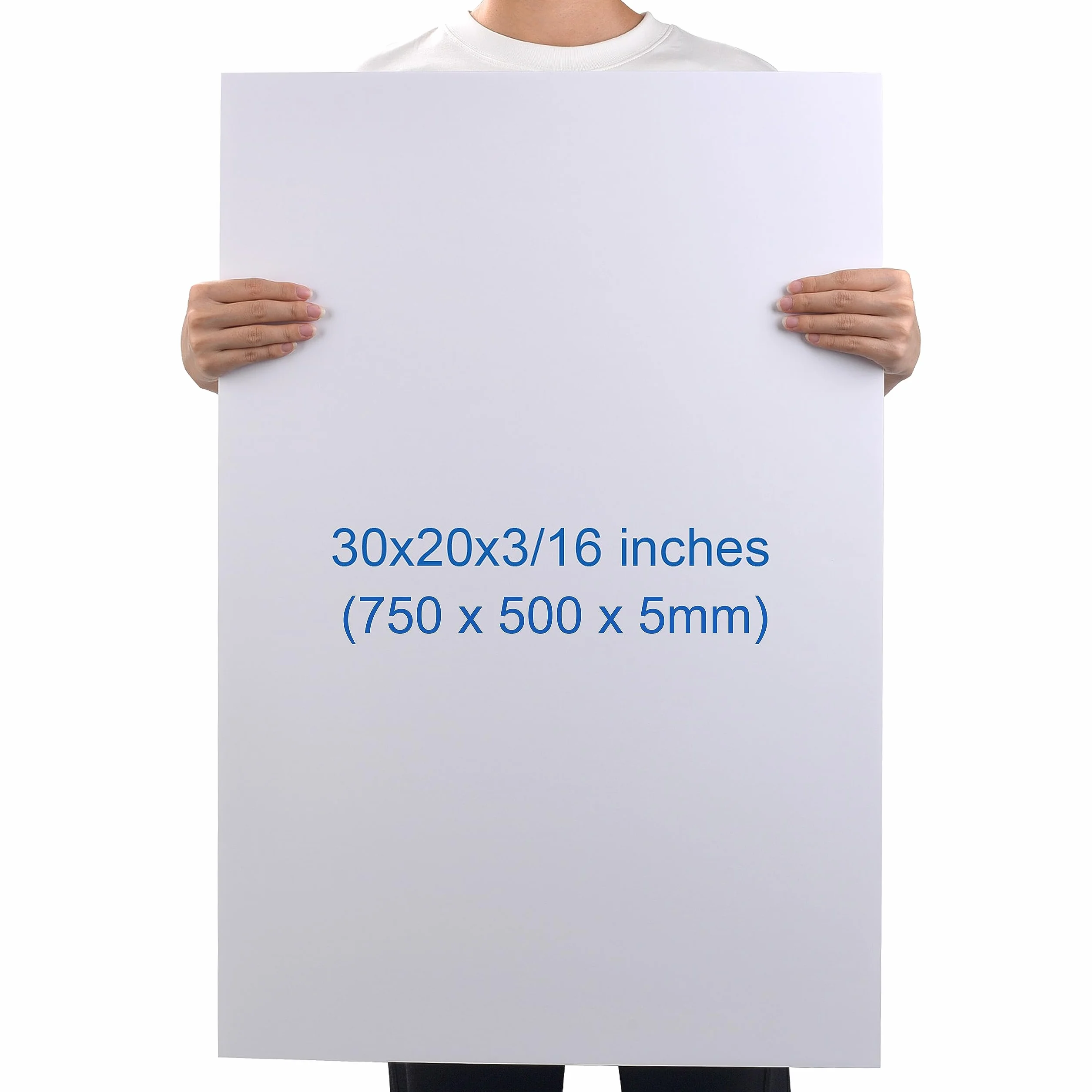 Lastre in Poliplat (Foam Board) 750 x 500 x 5mm - Pacco da 12 Premium - Pannello in Schiuma Bianco, Fogli in Poliplat per Incorniciare, Attività Artistiche, Mostre, Presentazioni e Progetti Scolastici