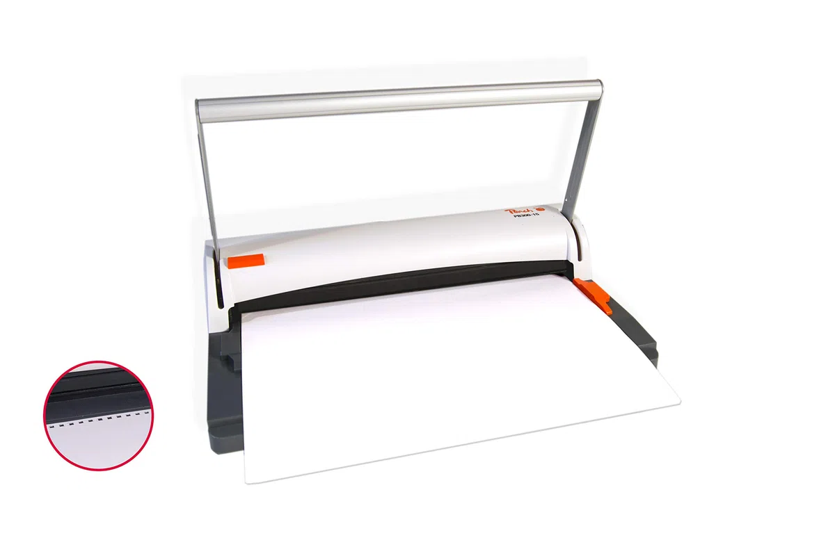 Peach PB300-15A Wire Binding Machine | Raccoglitore a filo personale più vicino DIN-A4 | Lega 60 lati | Include 34 pettini per rilegatura da 8 mm | Capacità di punzonatura di 6 fogli
