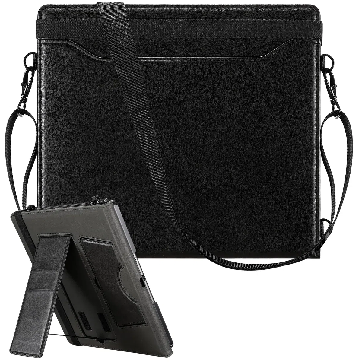 E NET-CASE Custodia per tablet Remarkable Paper Pro da 11,8 pollici (2024) – Design portatile aziendale in pelle PU aggiornata per carta digitale Remarkable Paper Pro con portapenne (nero vs marrone)