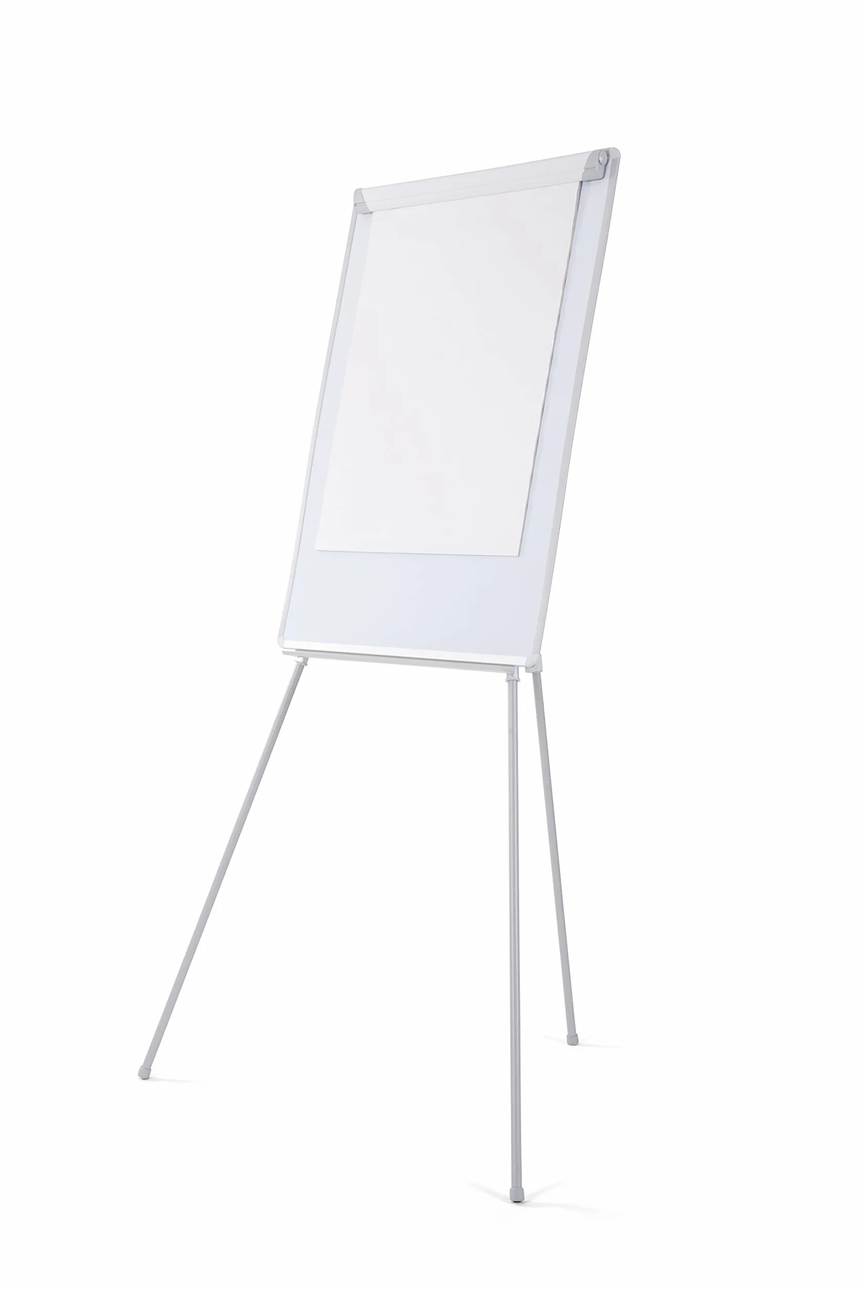 Bi-Office Lavagna Portablocco, Cavalletto Treppiedi Basic Non Magnetico, Cornice in Grigio, Dimensioni Pannello Euro 700 x 1000 mm