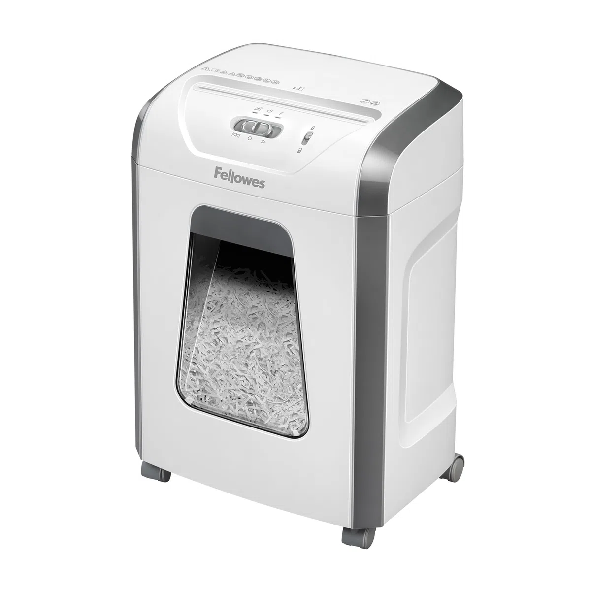 Fellowes Distruggi documenti a frammento FS-12C, 12 fogli, per casa e piccolo ufficio, uso personale, cestino da 19 litri, distruggidocumenti con blocco di sicurezza, bianco [ESCLUSIVA AMAZON]