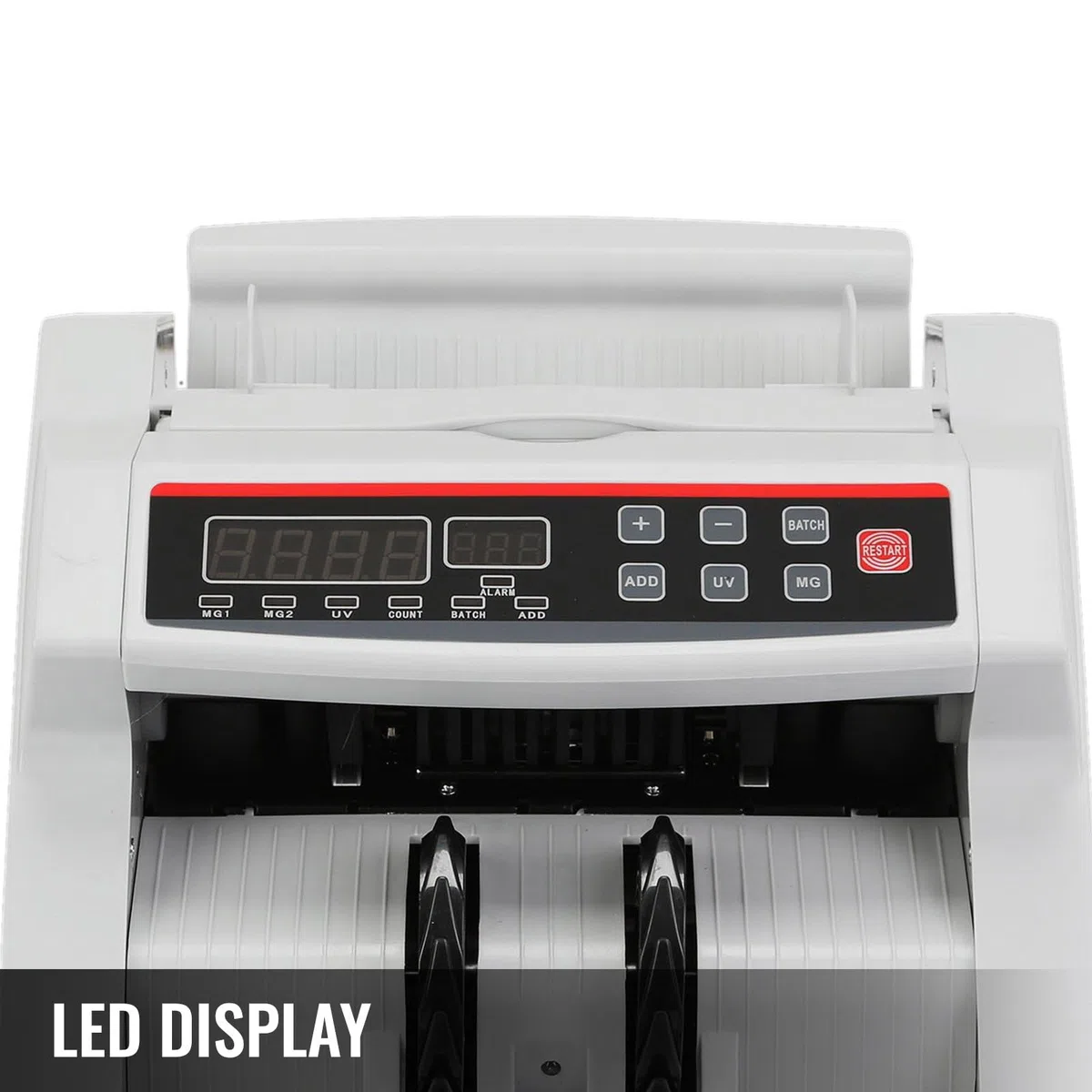 A.M.C. Conta Banconote Display LED Rivelatore di Banconote False, 1000 banconote/minuto