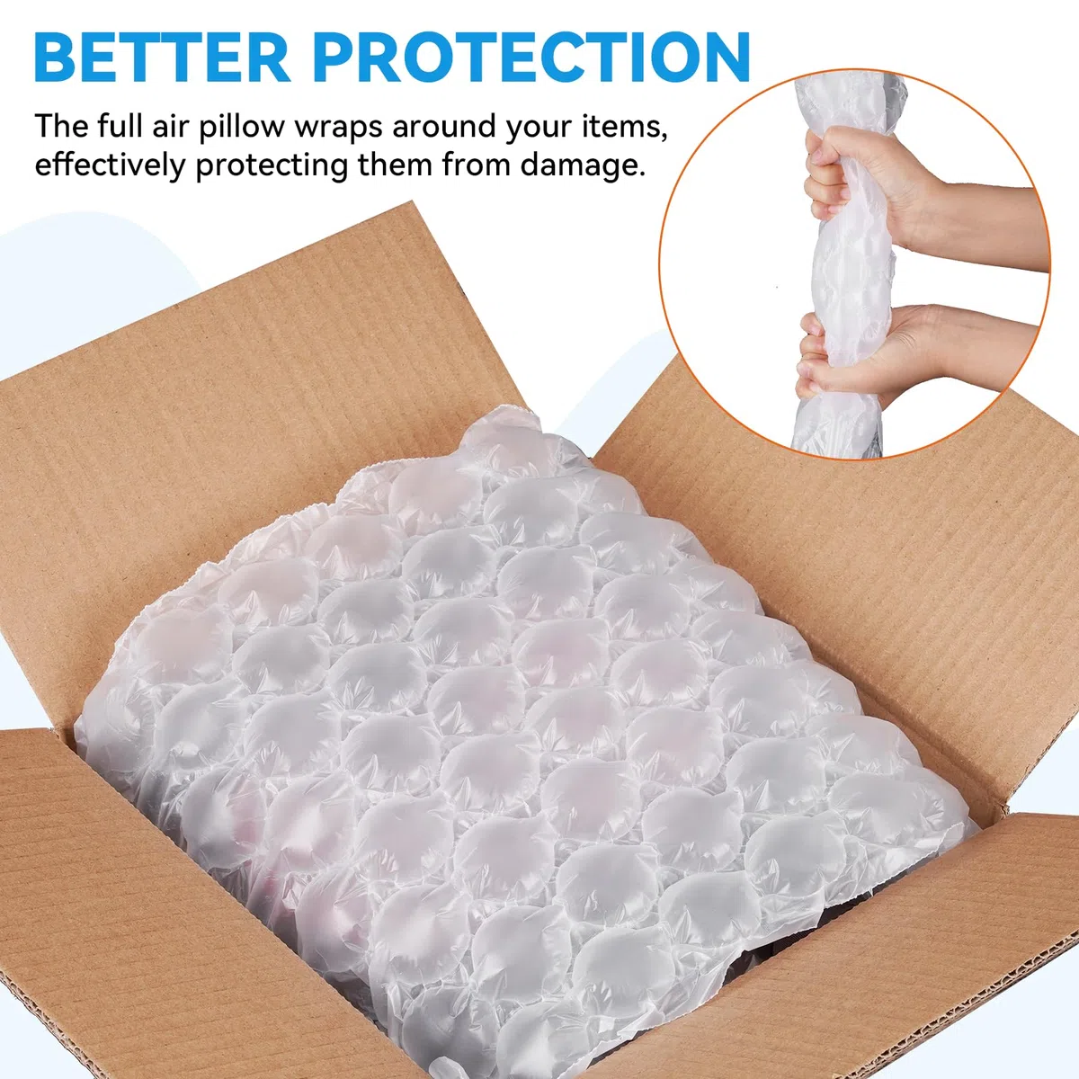 YUCHENGTECH Pellicola a Bolle D'aria 30 x 40 cm x 300 m Borsa Gonfiabile Borsa a Bolle Materiale Di Riempimento Utilizzata per Imballaggio e Spedizione