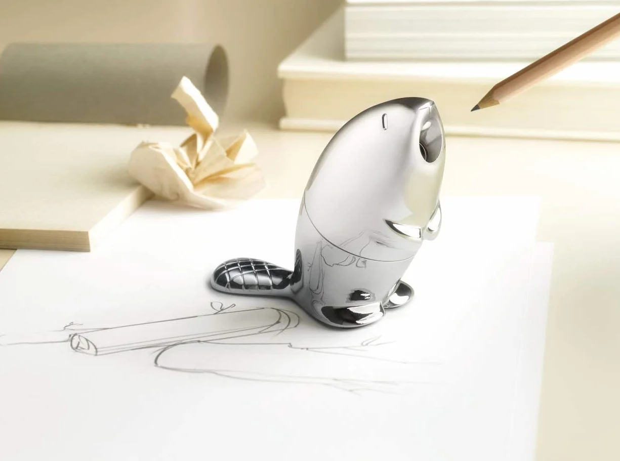 Alessi RT02 Kastor Temperamatite, Zama Cromata