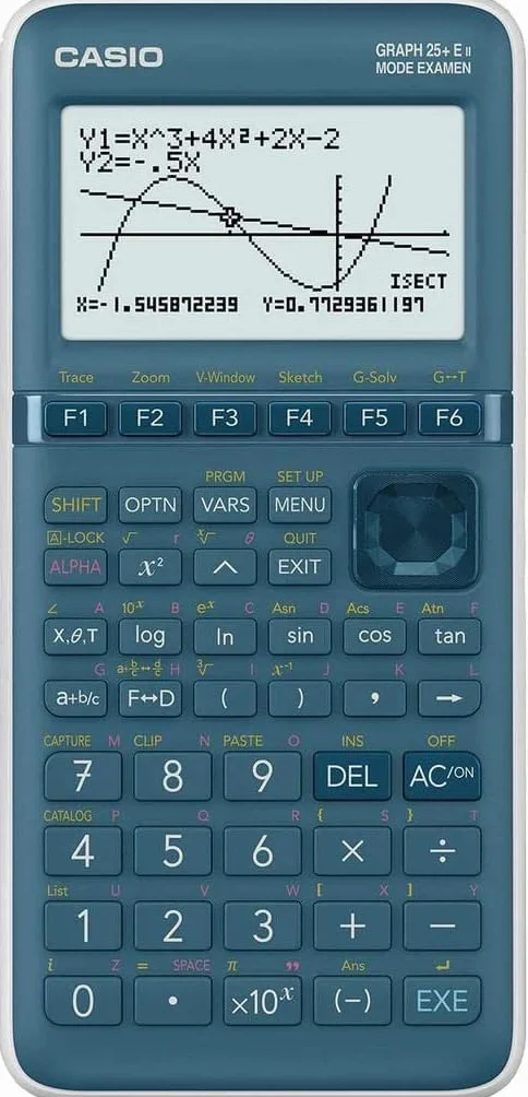 Casio GRAPH25+EII, blu, bianco