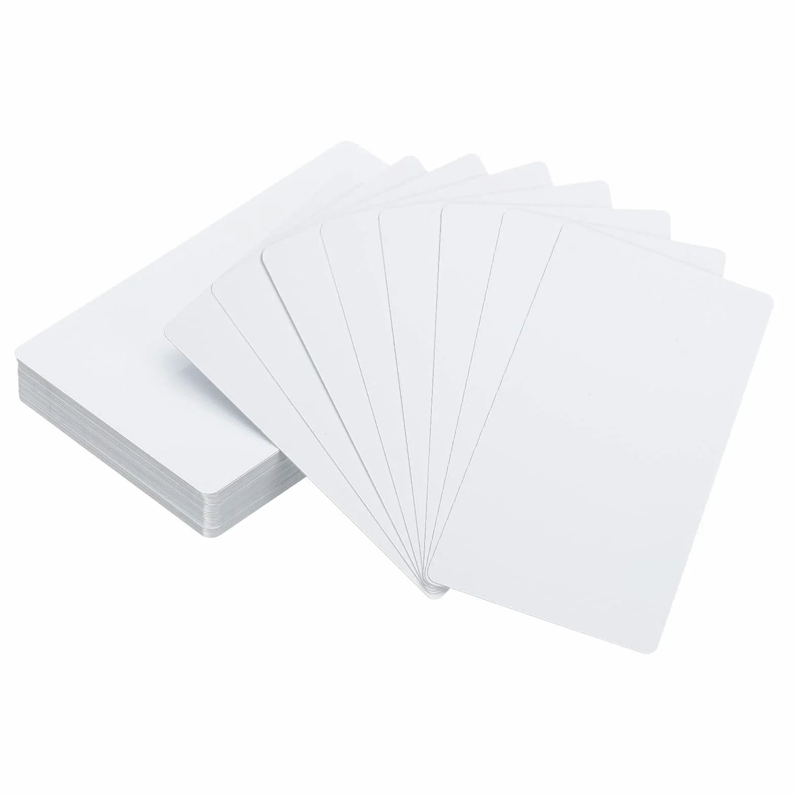 PATIKIL 150pz Sublimazione Metallo Carte Bianco 0.21mm Spessore 3.4x2.1" Alluminio Stampabile Nome Scheda per Personalizzato DIY Stampa