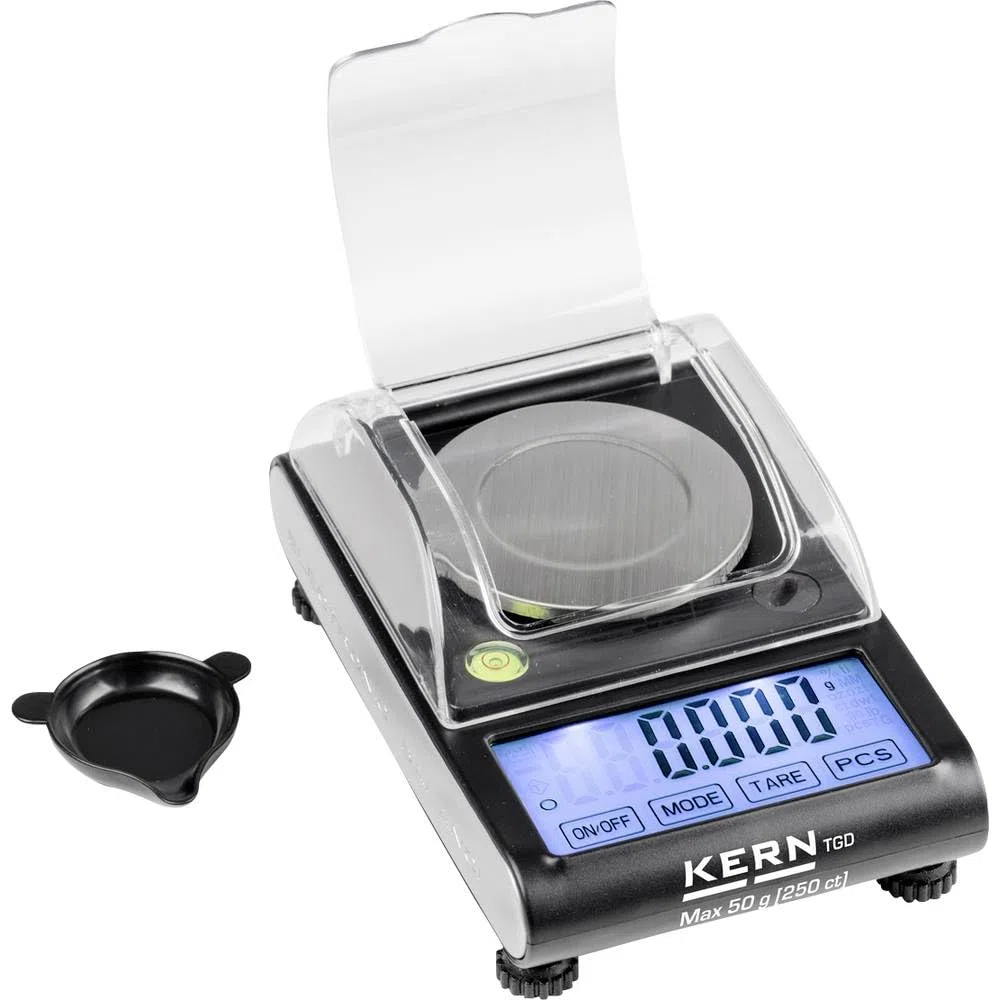 Kern TGD 50-3C TGD 50-3C Bilancia tascabile Intervallo di pesata (max) 50 g leggibilità 0.001 g funzionamento a batteria Multicolore