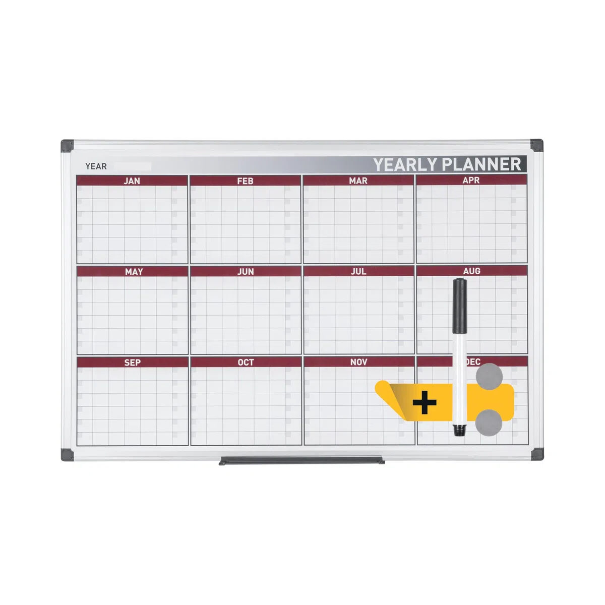 Bi-Office GA0375170 - Planner Annuale da Muro, 900 x 600 cm, Multicolore