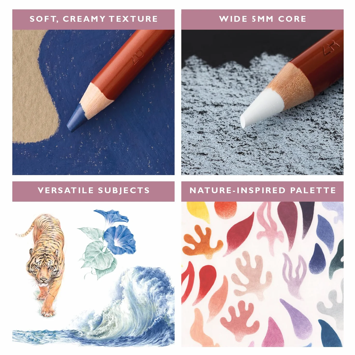 Derwent Drawing Set Di 24 Matite Colorate Per Disegno E Scrittura, Multicolore
