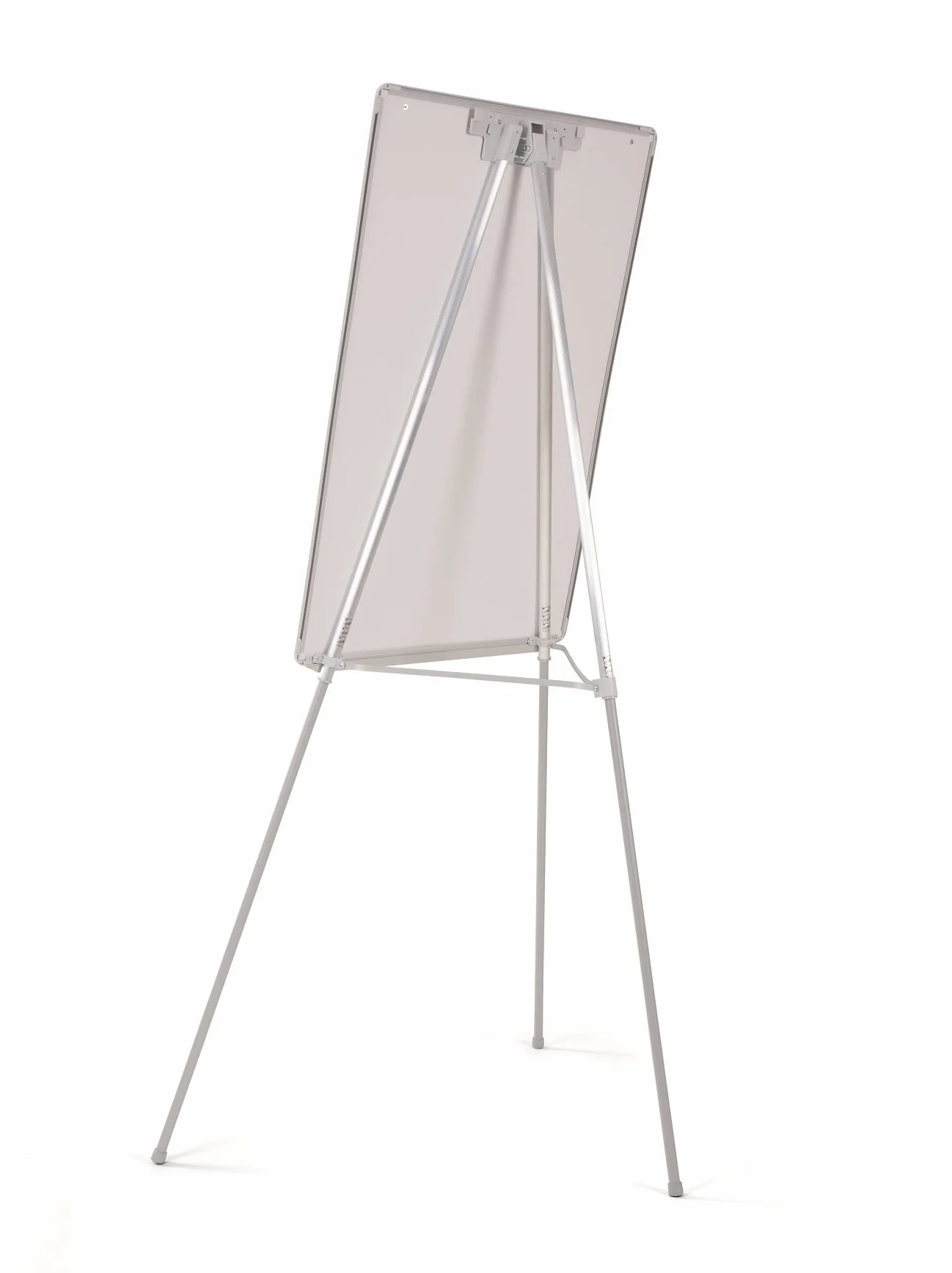 Bi-Office Lavagna Portablocco, Cavalletto Treppiedi Basic Non Magnetico, Cornice in Grigio, Dimensioni Pannello Euro 700 x 1000 mm