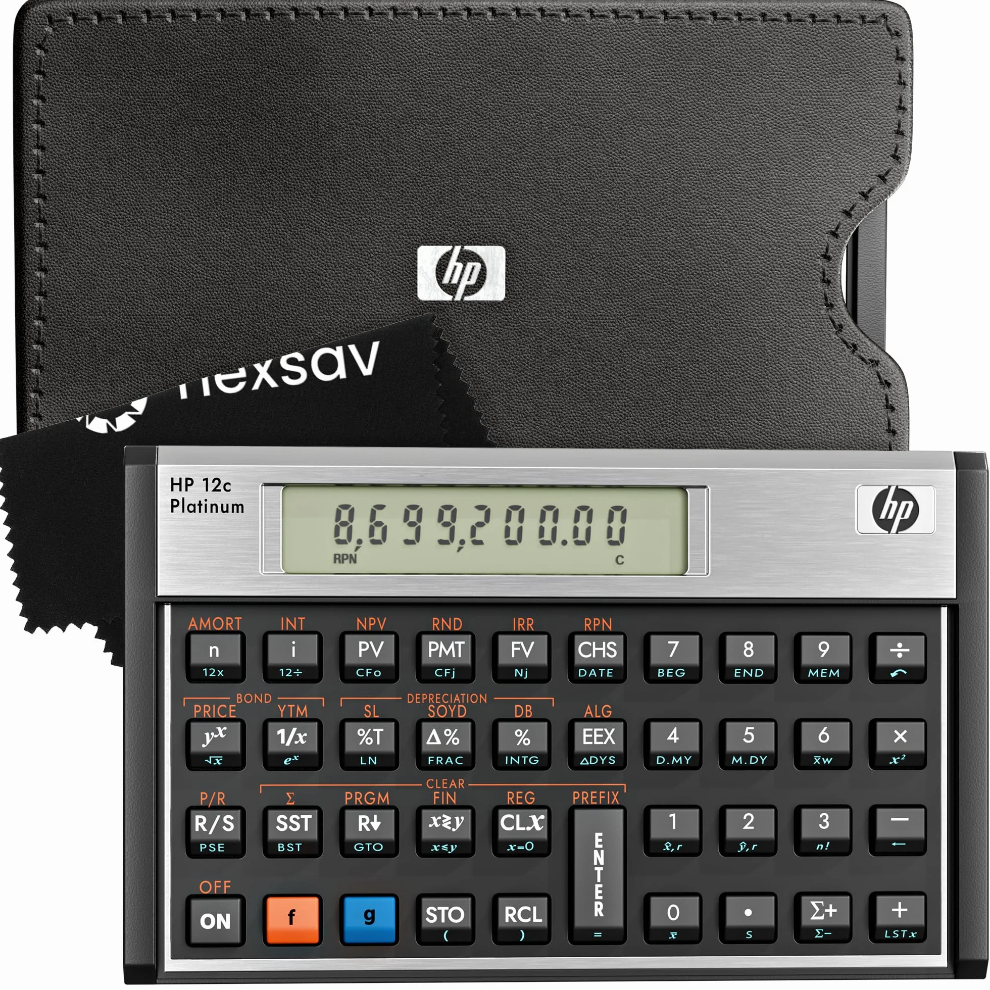 HP Hewlett Packard [] Calcolatrice Financial Platinum RPN Algebrica Programmabile Ref 12C PLATINUM