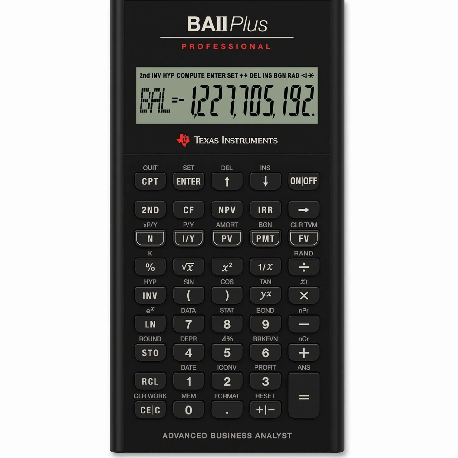 Texas Instruments BA II Plus Professional Calcolatrice